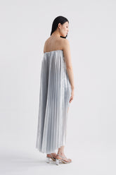 Armour Pleated Silver Top