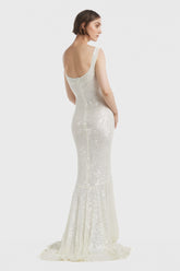 Sequinned Mermaid Evening Gown