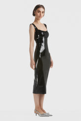 Midi Latex Dress