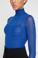 Blue Bodysuit with Bra corset