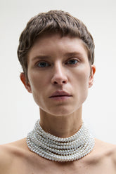 Multistrand pearl necklace