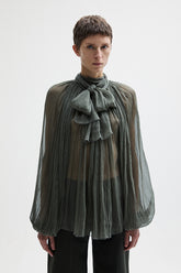 KAKI Silk Chiffon blouse