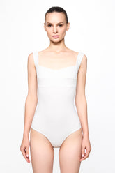 Corset bra bodysuit in WHITE