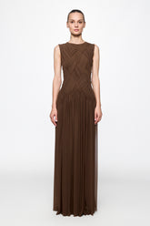 Emotional Dress in Brown