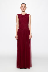 Emotional Dress in Burgundy