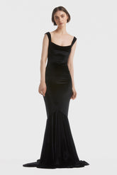 Velvet corset mermaid dress