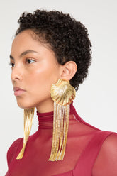 Gold Venus Earrings