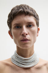 Multistrand pearl necklace