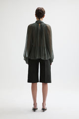 KAKI Silk Chiffon blouse