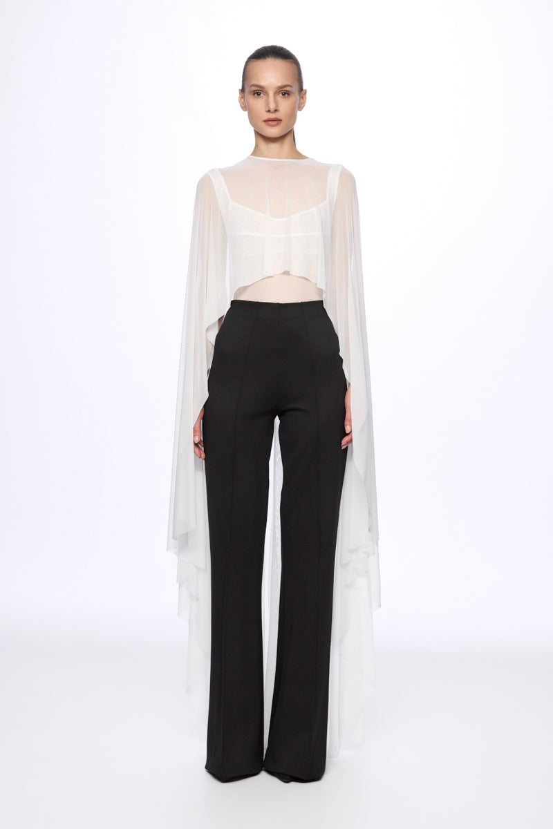 Mesh bodysuit and cape set