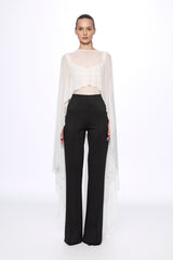 Mesh bodysuit and cape set