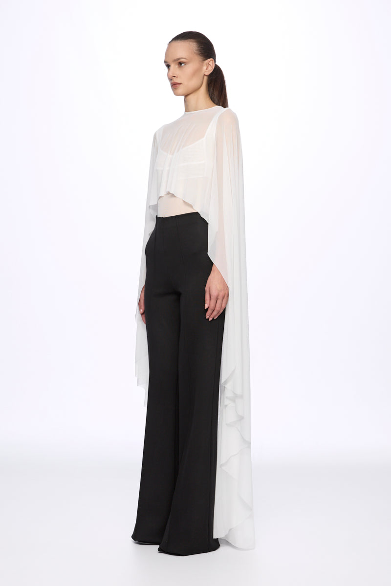 Mesh bodysuit and cape set