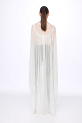 Mesh bodysuit and cape set