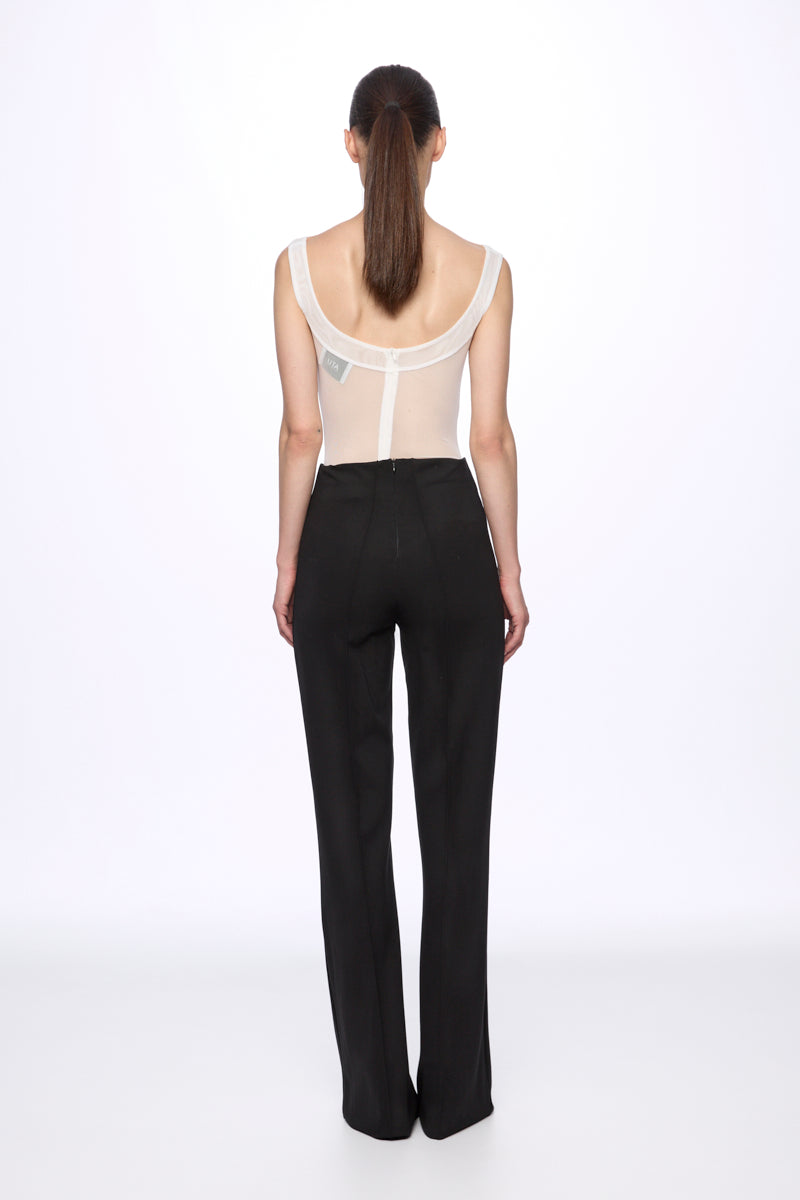 Mesh corset bodysuit