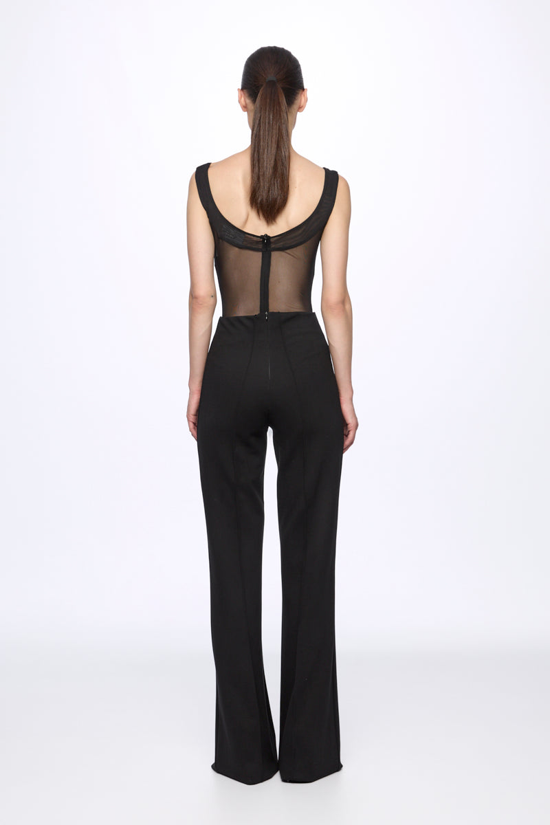 Mesh corset bodysuit