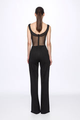Mesh corset bodysuit