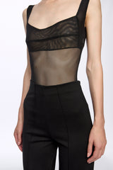 Mesh corset bodysuit