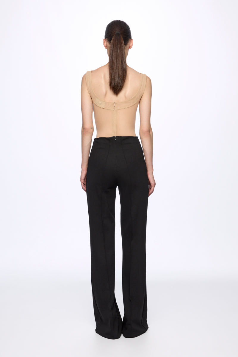 Mesh corset bodysuit
