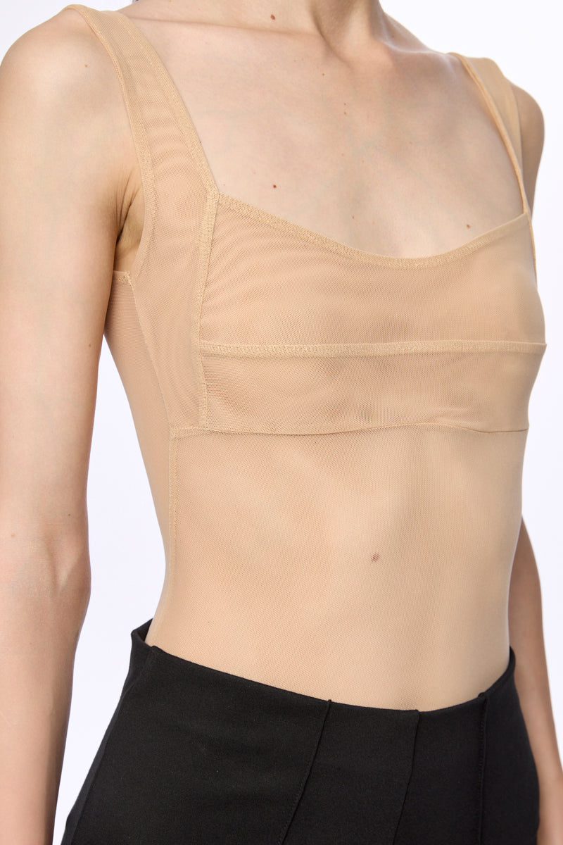 Mesh corset bodysuit