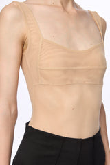 Mesh corset bodysuit