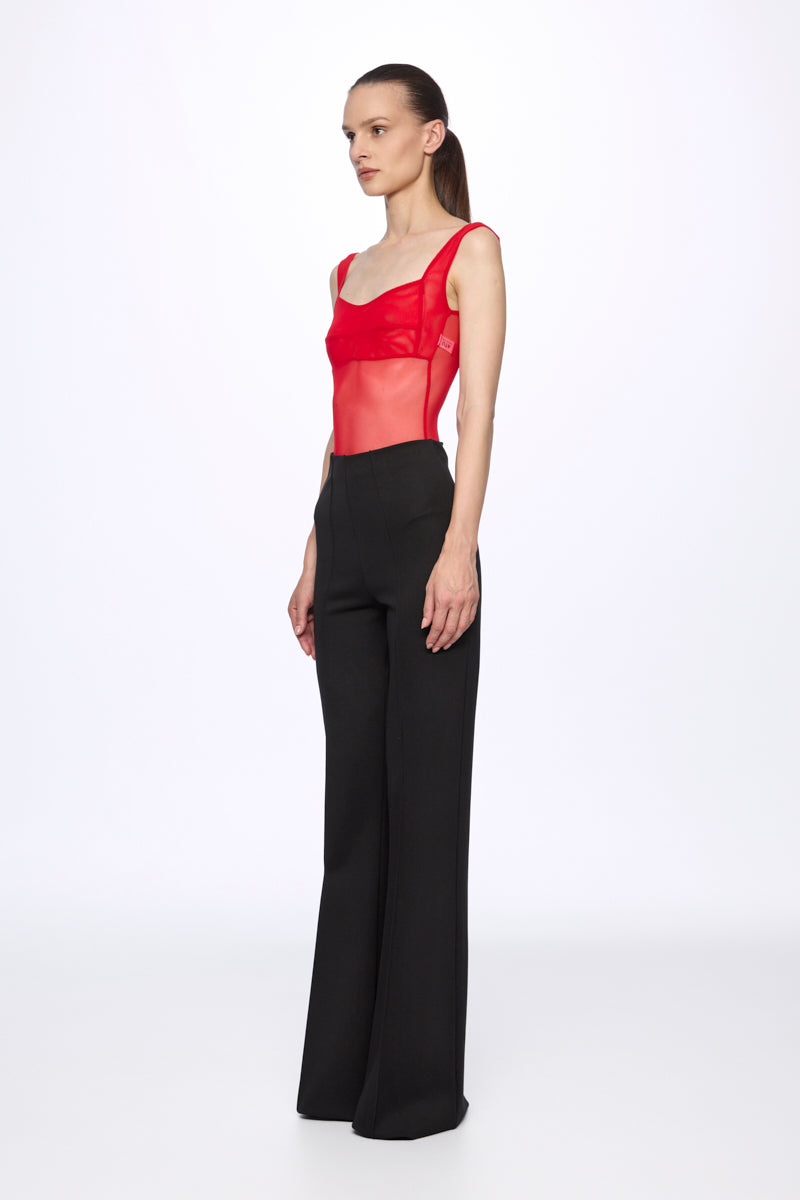 Mesh corset bodysuit