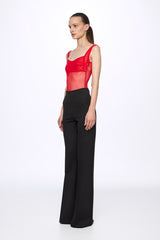 Mesh corset bodysuit