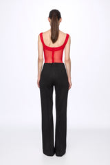 Mesh corset bodysuit