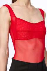 Mesh corset bodysuit