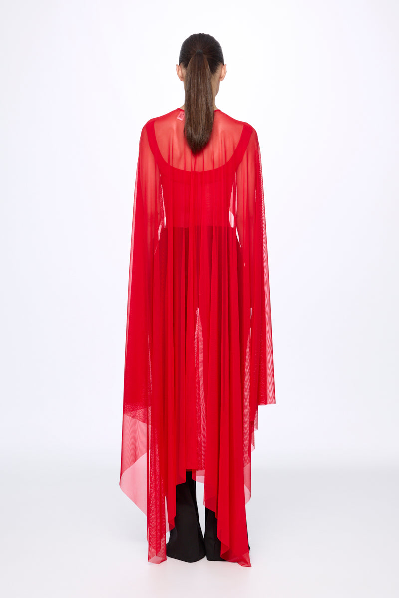 Mesh bodysuit and cape set