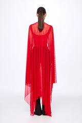Mesh bodysuit and cape set