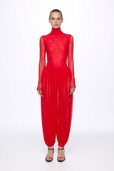 Mesh bodysuit and trousers set