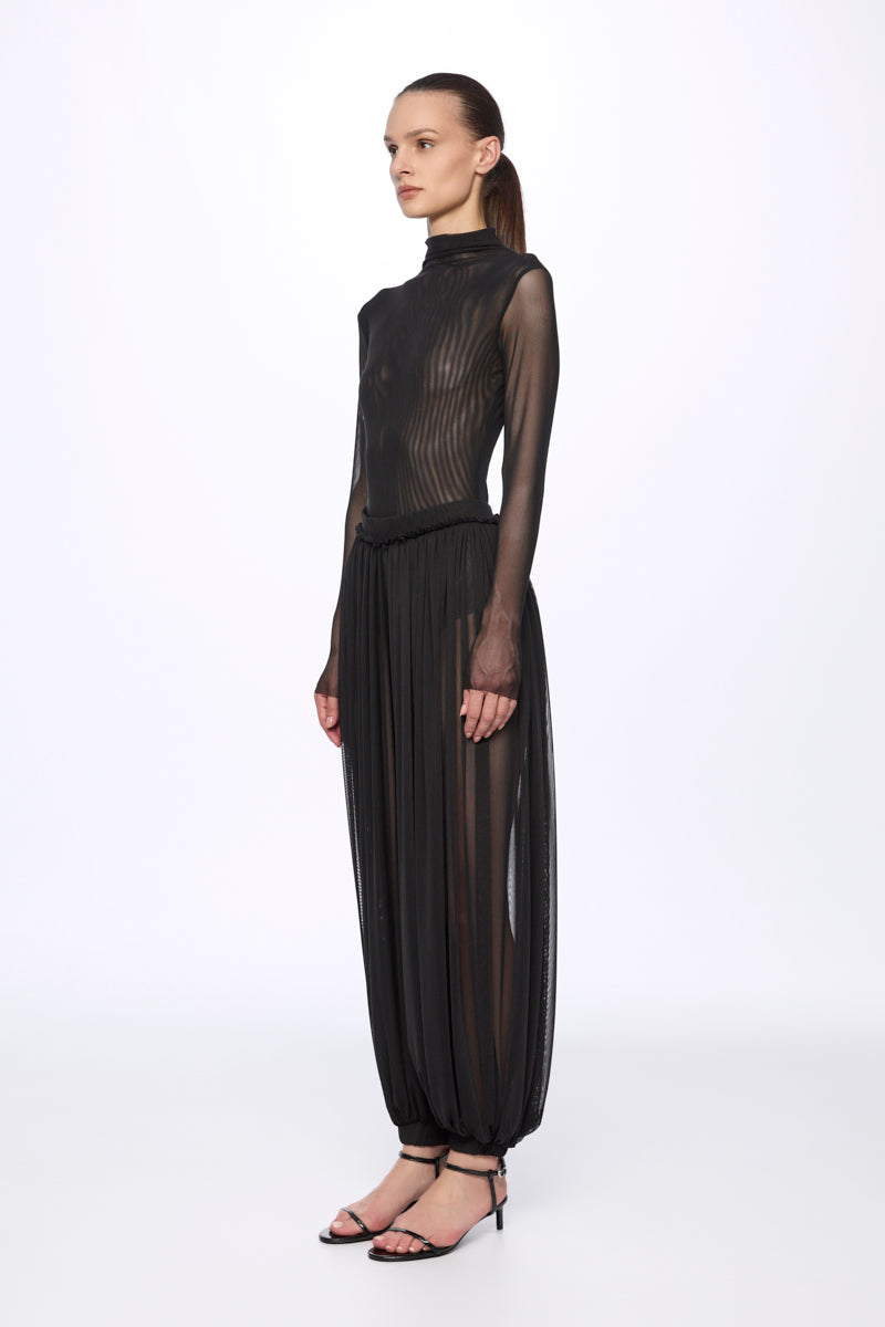 Mesh bodysuit and trousers set