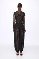 Mesh bodysuit and trousers set