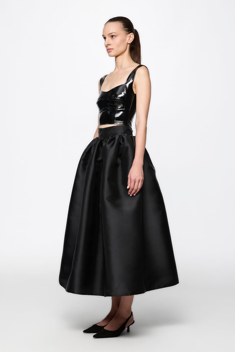 Latex corset bustiere