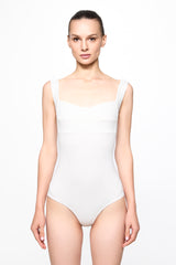 Corset bra bodysuit in WHITE