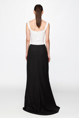 Long skirt in black