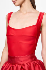 Corset bra bodysuit in RED