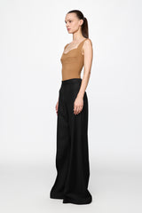 Corset bra bodysuit in CAMEL