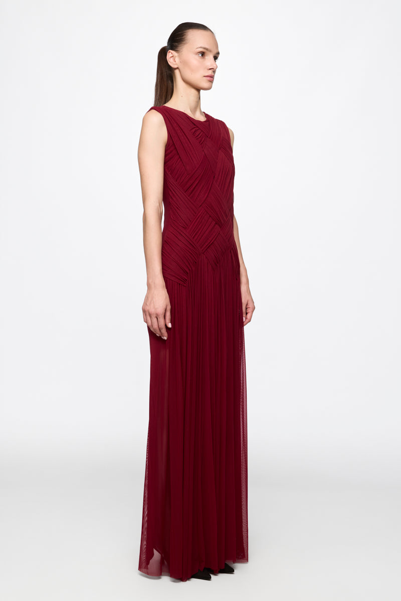 Emotional Dress in Burgundy