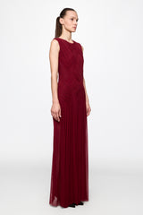 Emotional Dress in Burgundy