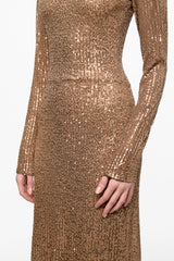 Sequined embellished maxi dress