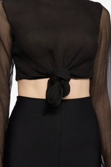 Black TETHER top
