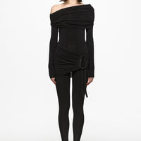 Black braided jumpsuit