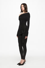 Black braided jumpsuit