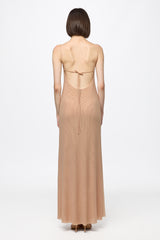 Tulle slip dress with crystal detail