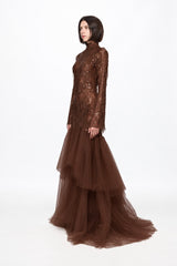 Rochie de seara sirena din catifea