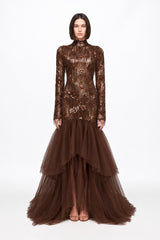 Rochie de seara sirena din catifea