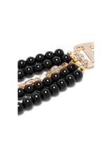 Black onix choker with golden crystals