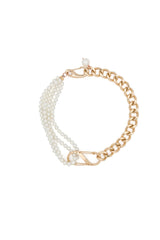 Pearls with golden chain